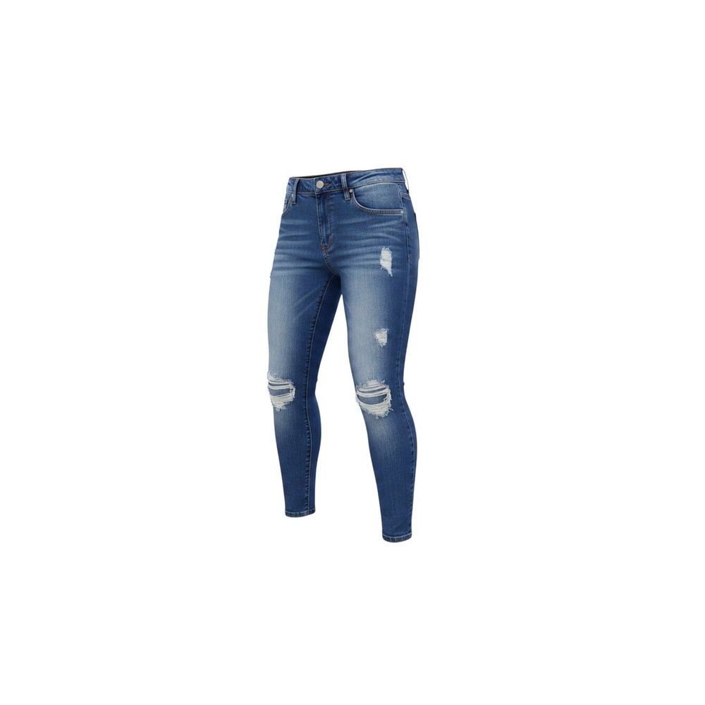 American Bazi Skinny Jeans Womens 15 Blue Excellent Distressed Ripped RJH-434